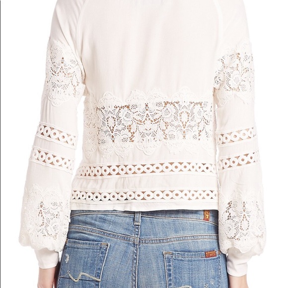For Love and Lemons Hayley crochet blouse - Picture 2 of 3